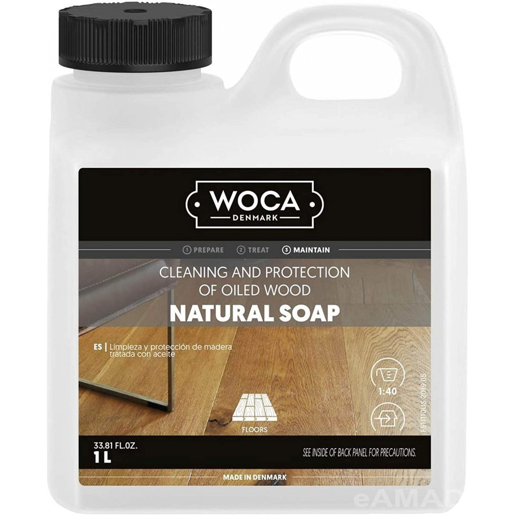 WOCA Natural Soap přírodní - mýdlo na olejované podlahy - 1l | 2,5l |  Čisticí prostředky | eAMADEO